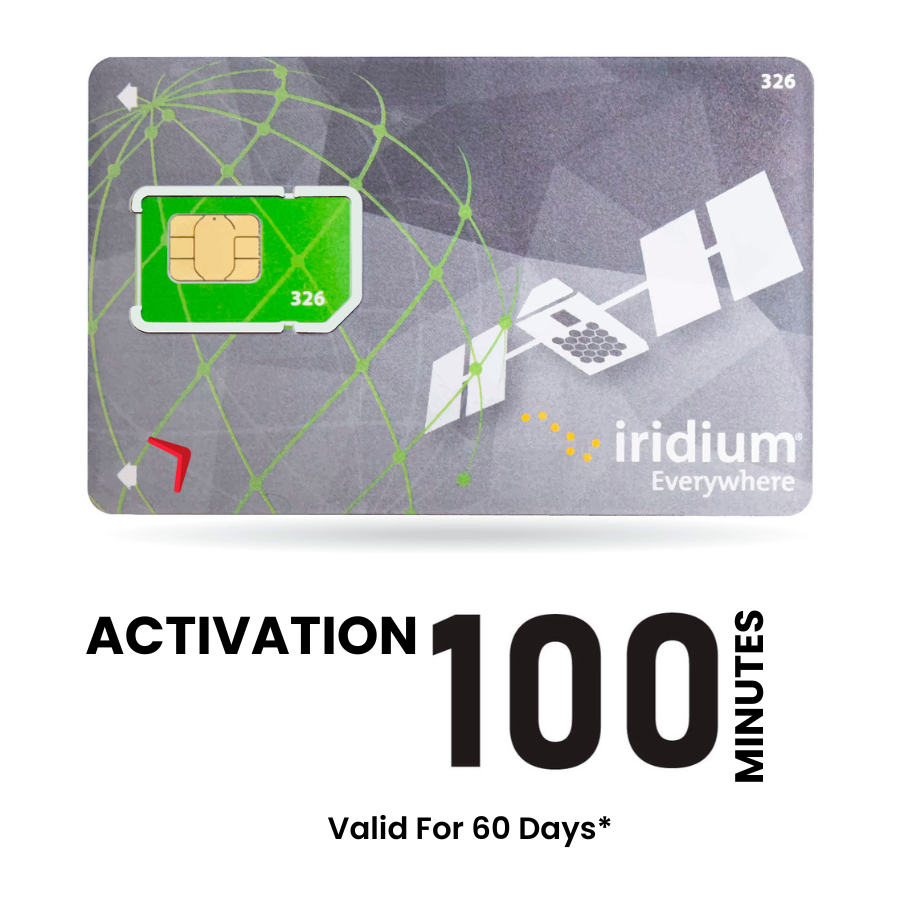 Iridium Satellite Prepaid air time 100 minutes (60 days)