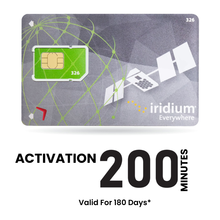 Iridium Satellite Prepaid air time 200 minutes (180 days)