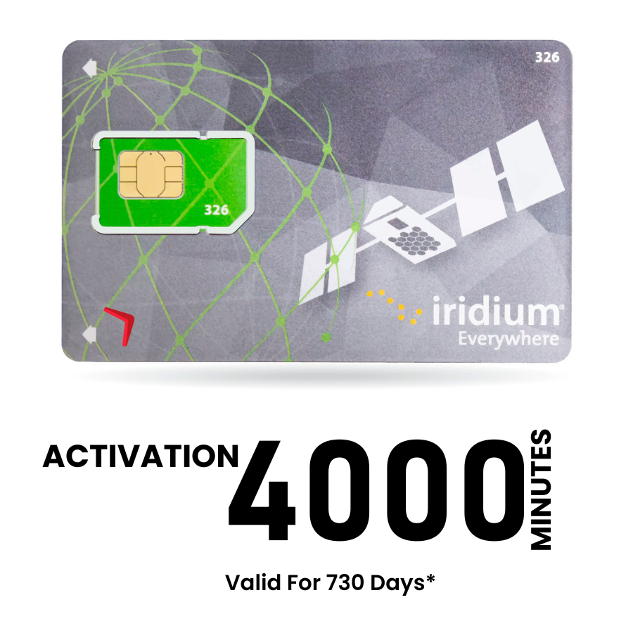 Iridium satellite Prepaid air time 4000 minutes (730 days)